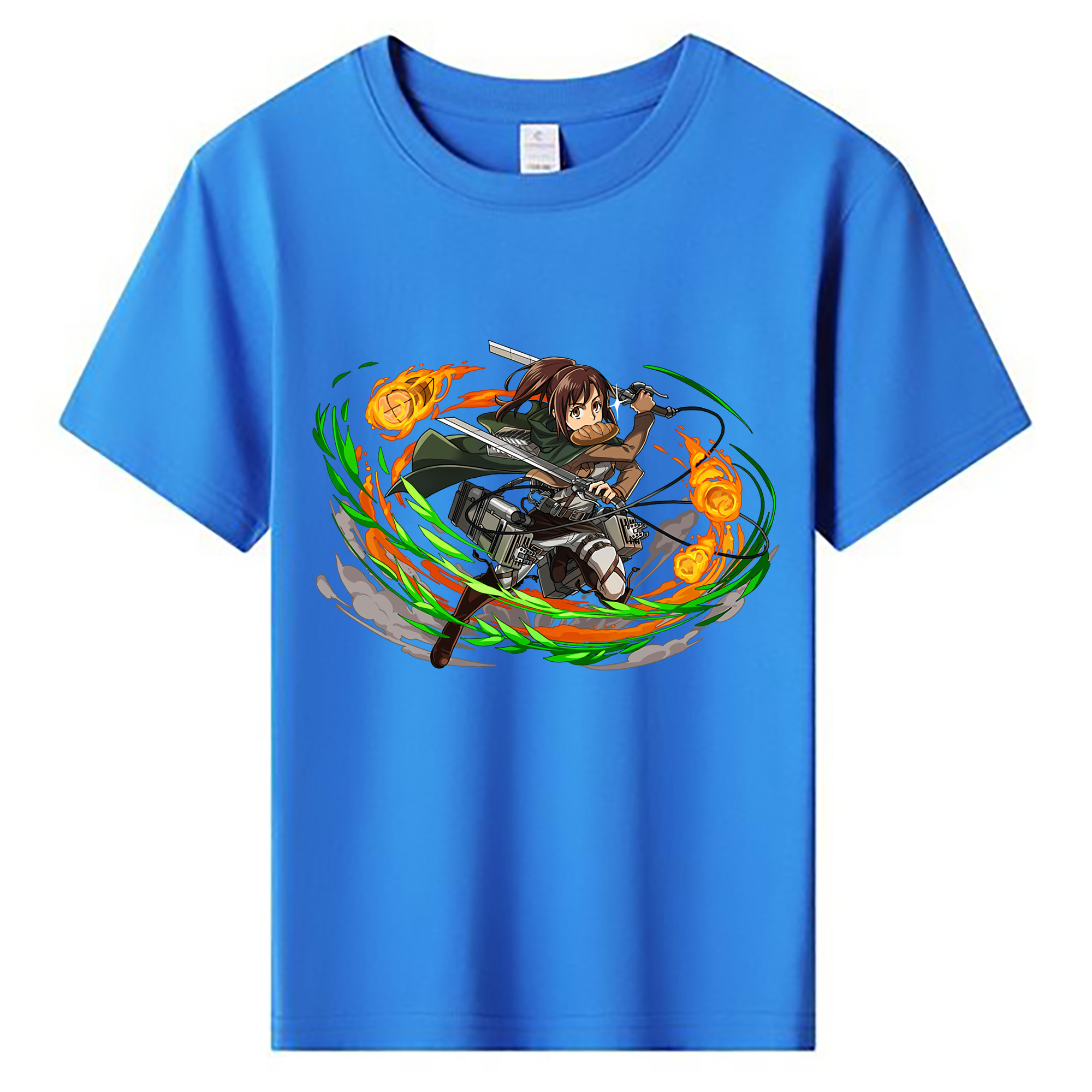 （画像用） 進撃の巨人 サシャ·ブラウス Attack on Titan Sasha Blaus 綿100％キッズTシャツ（フロントプリント）